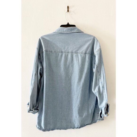 Cotton On Denim Oversized Shirt Size XS - Picture 3 of 4